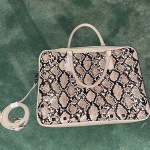 White House Black Market Snake Skin Laptop Bag